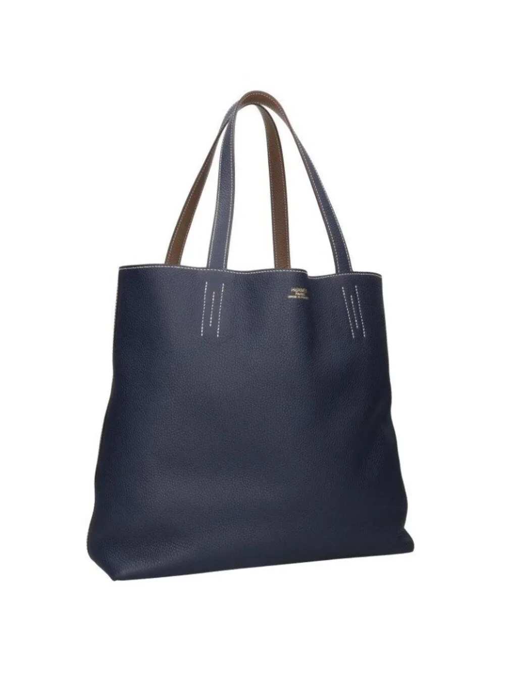 Hermes Double Sens 36 Reversible Leather Tote Bag 36